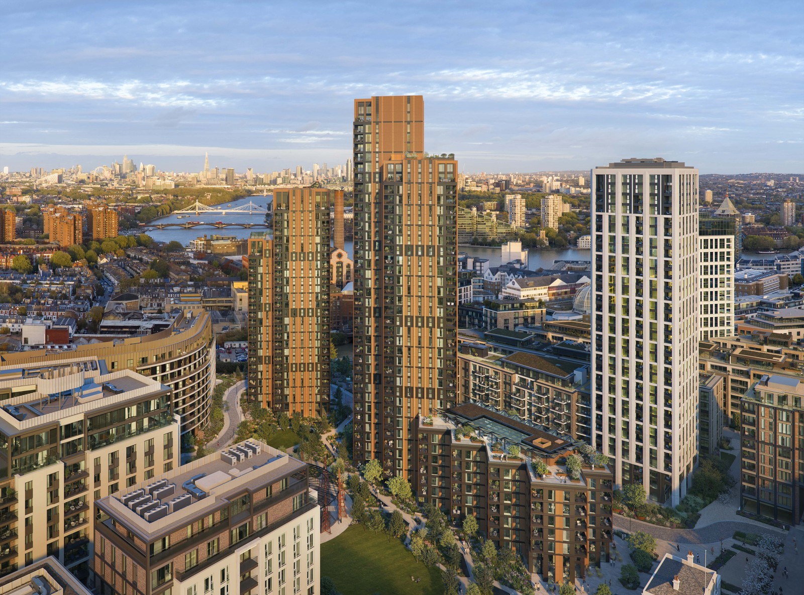 One King's Road Park, Fulham, designed by Foster + Partners